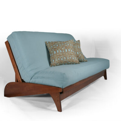 Dillon Warm Cherry Wall Hugger Futon Frame