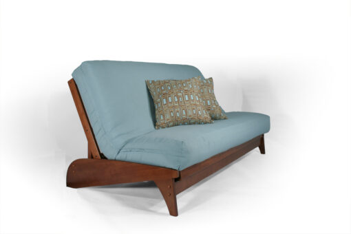 Dillon Warm Cherry Wall Hugger Futon Frame