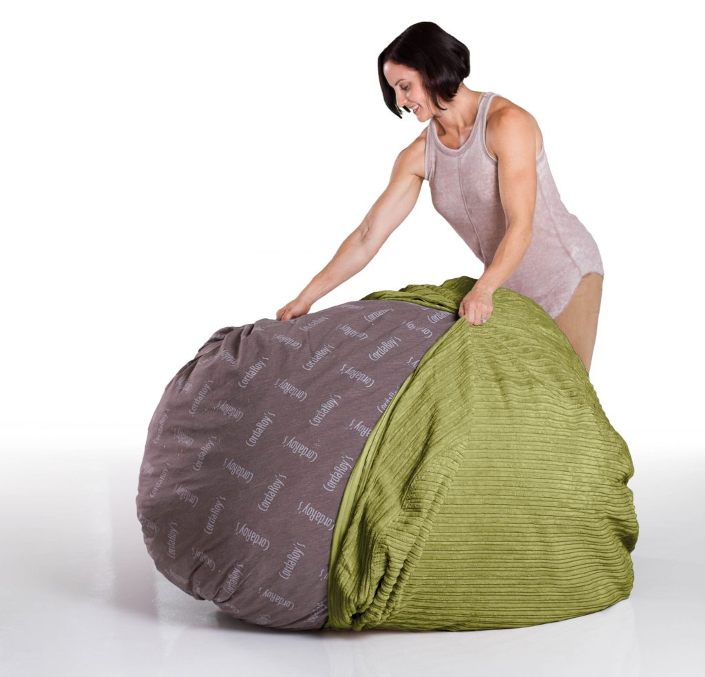 bean bag bed with blanket and pillow for sale