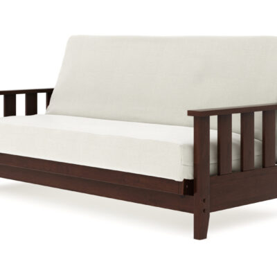 Canby Black Walnut Wall Hugger Futon Frame