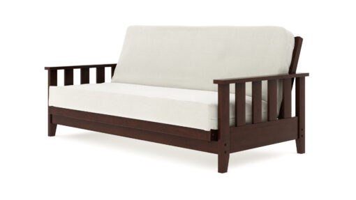 Canby Black Walnut Wall Hugger Futon Frame