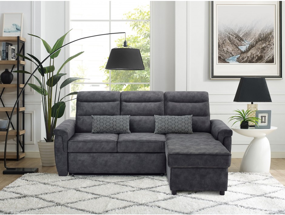 sebring grey serta multifunctional sofa convertible to bed
