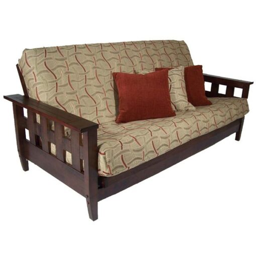 Lambton Dark Cherry Wall Hugger Futon Frame